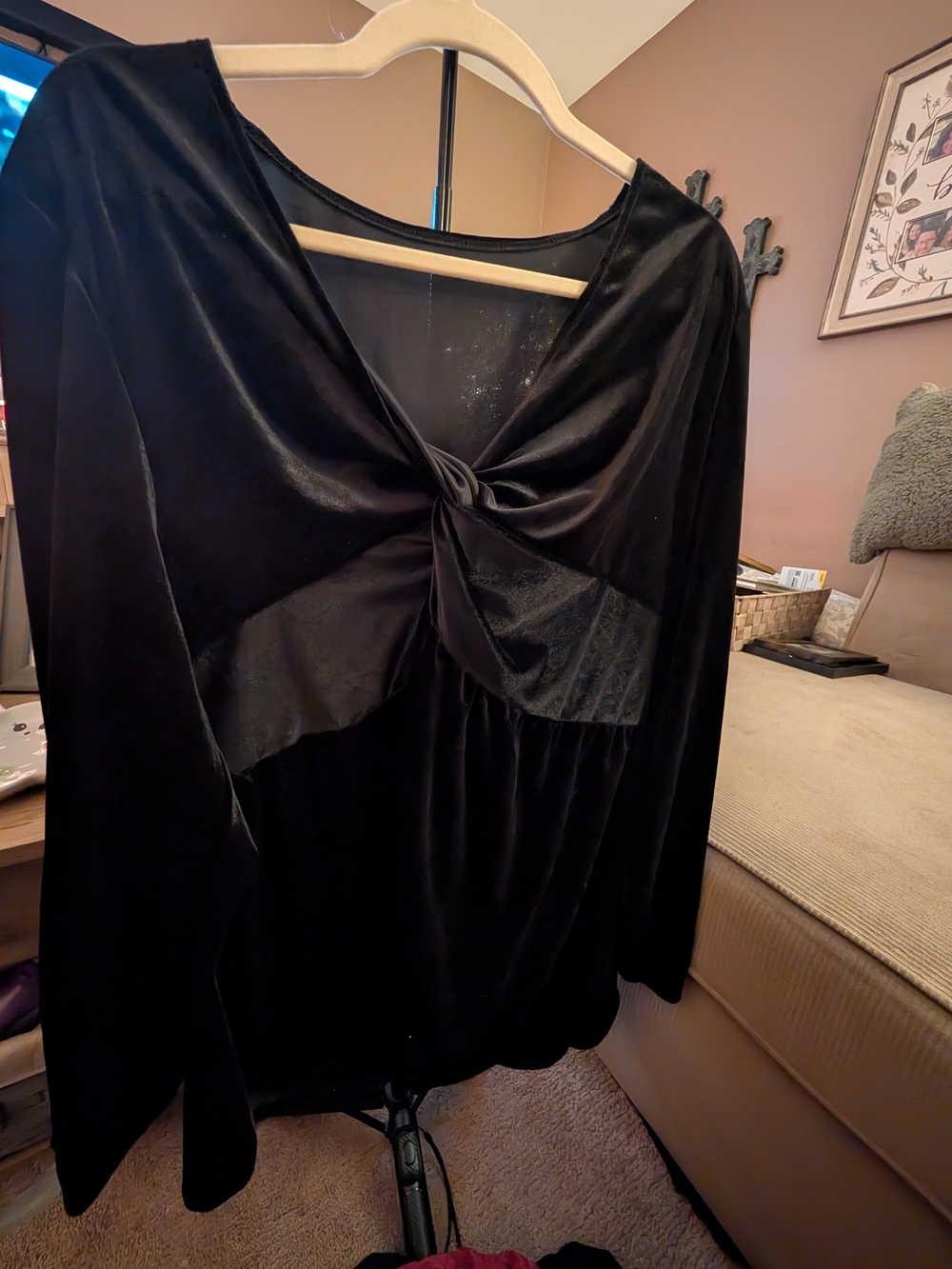 Black Long Sleeve Blouse Like New